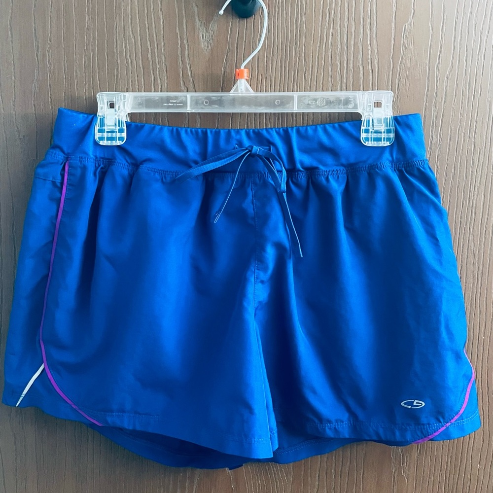 Champion Large navy blue running shorts